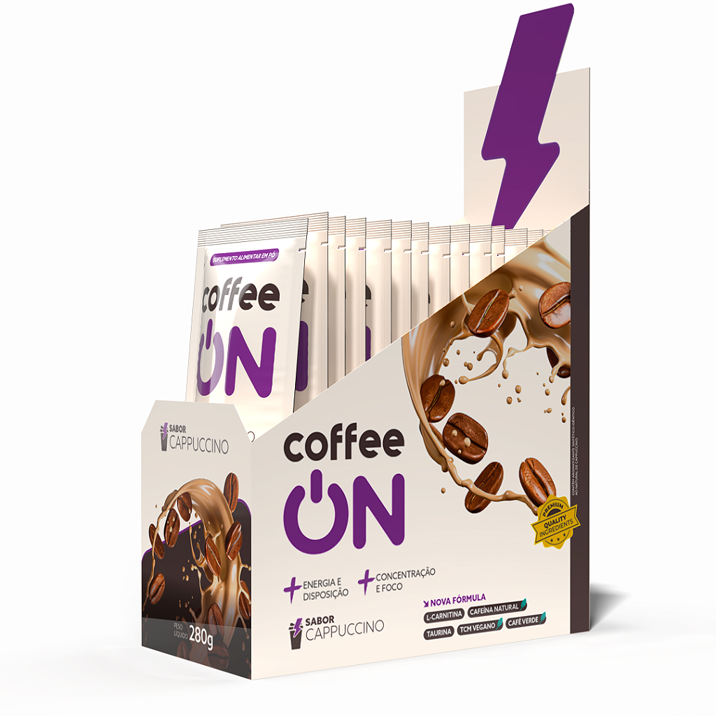 Café Funcional - 14 Sachês 20g Cappuccino - Coffee ON