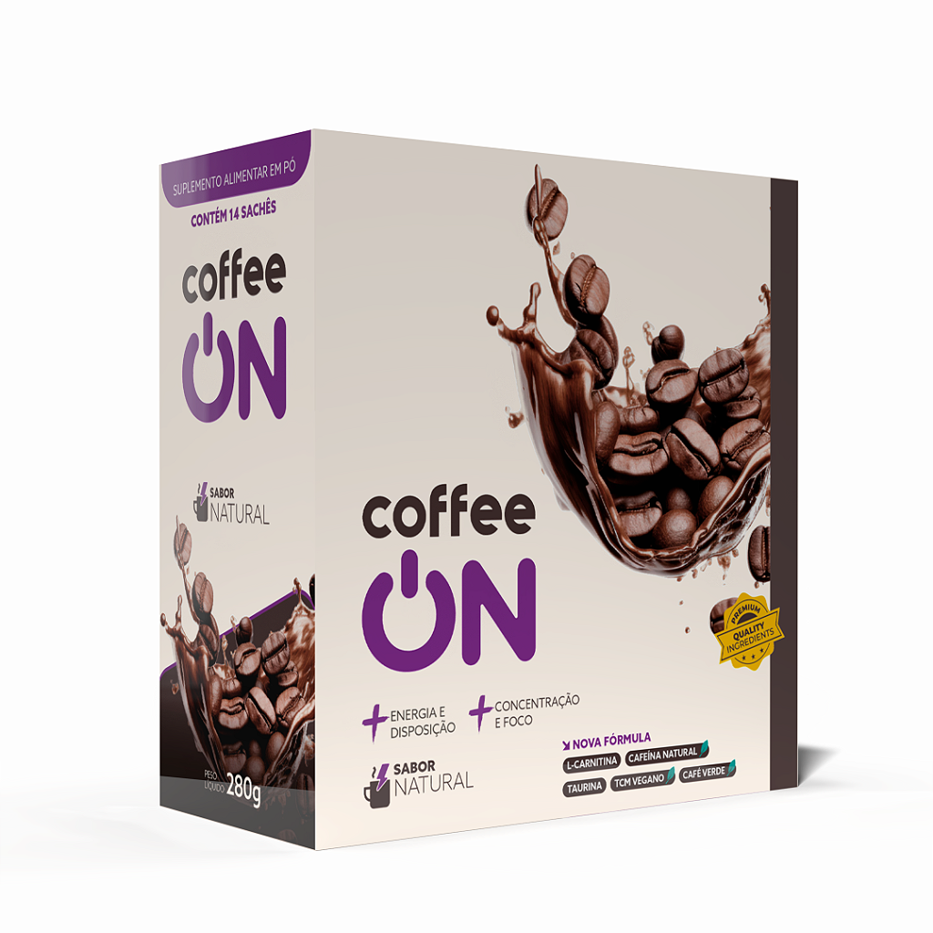 Café Funcional - 14 Sachês 20g Natural - Coffee ON