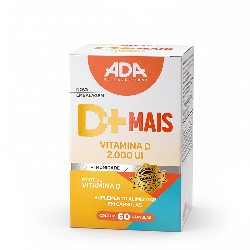 D+Mais - Vitamina D 2.000 UI - 60 Cápsulas