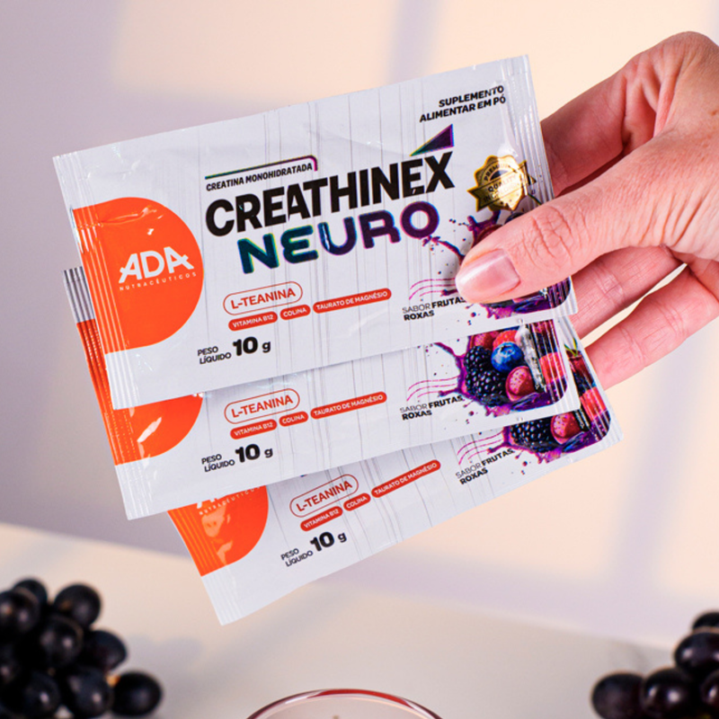 Creatina Monohidratada - 30 Sachês 10g - Creathinex Neuro