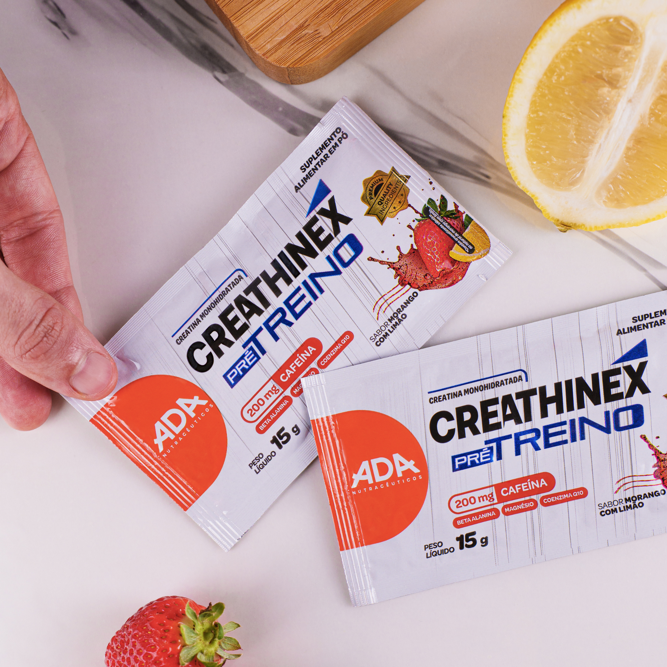 Creatina Monohidratada - 30 Sachês 15g - Creathinex Pré treino