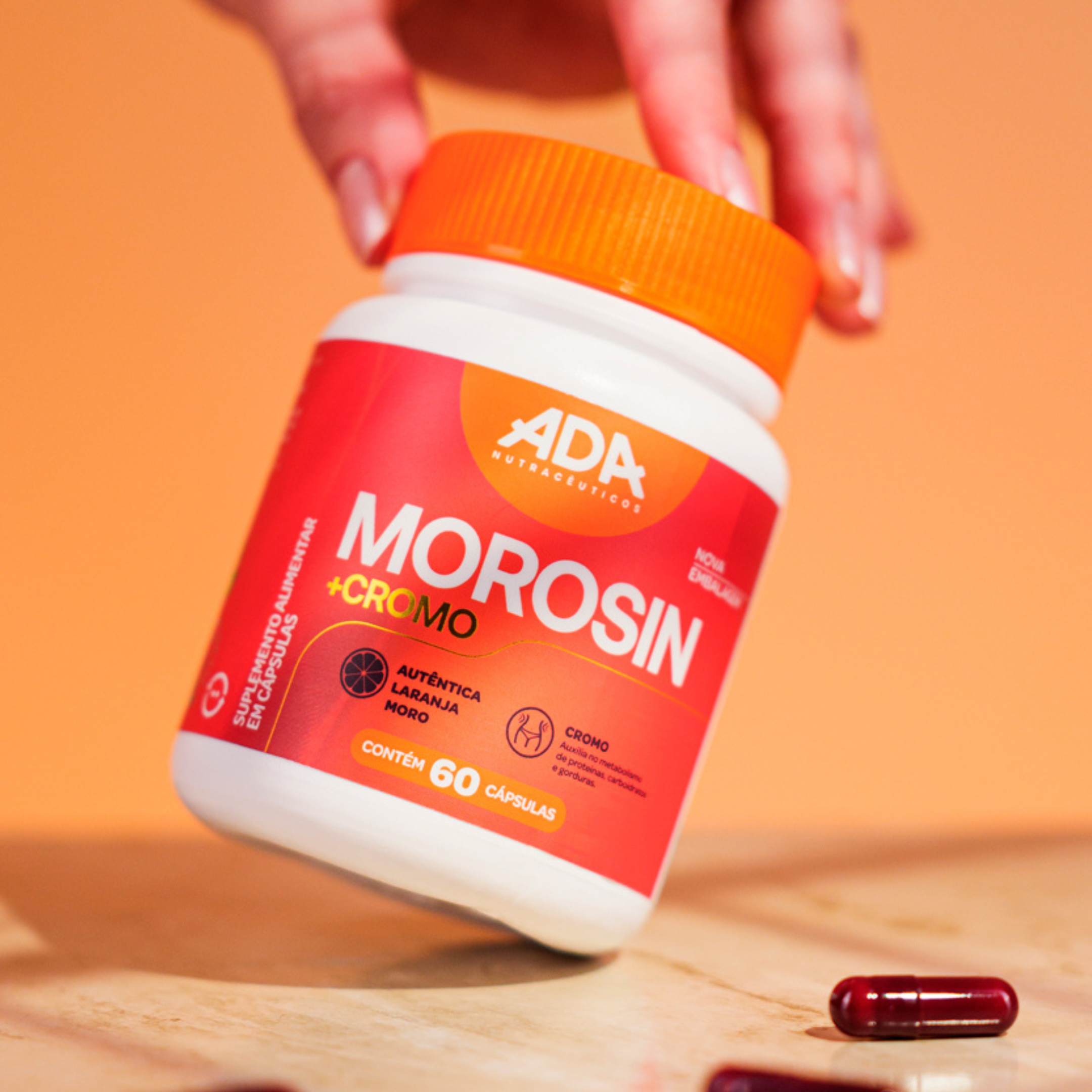 Laranja Moro + Picolinato de Cromo - 60 Cápsulas - Morosin