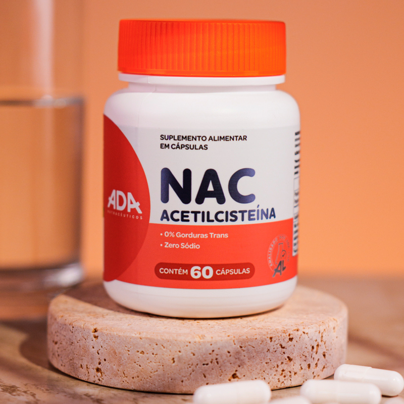NAC - Acetilcisteína - 60 Cápsulas