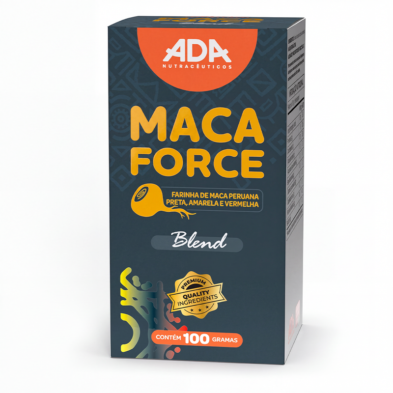 Maca Force - Farinha de Maca Amarela, Preta e Vermelha - 100g