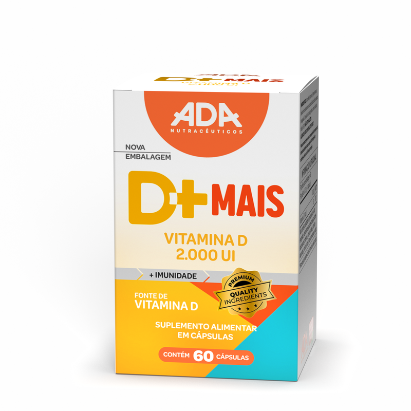 D+Mais - Vitamina D 2.000 UI - 60 Cápsulas