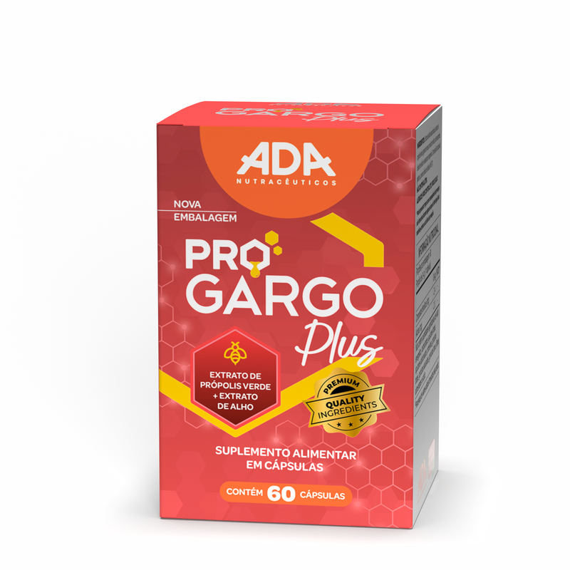 Progargo Plus - Extrato de Própolis + Extrato de Alho - 60 Cápsulas