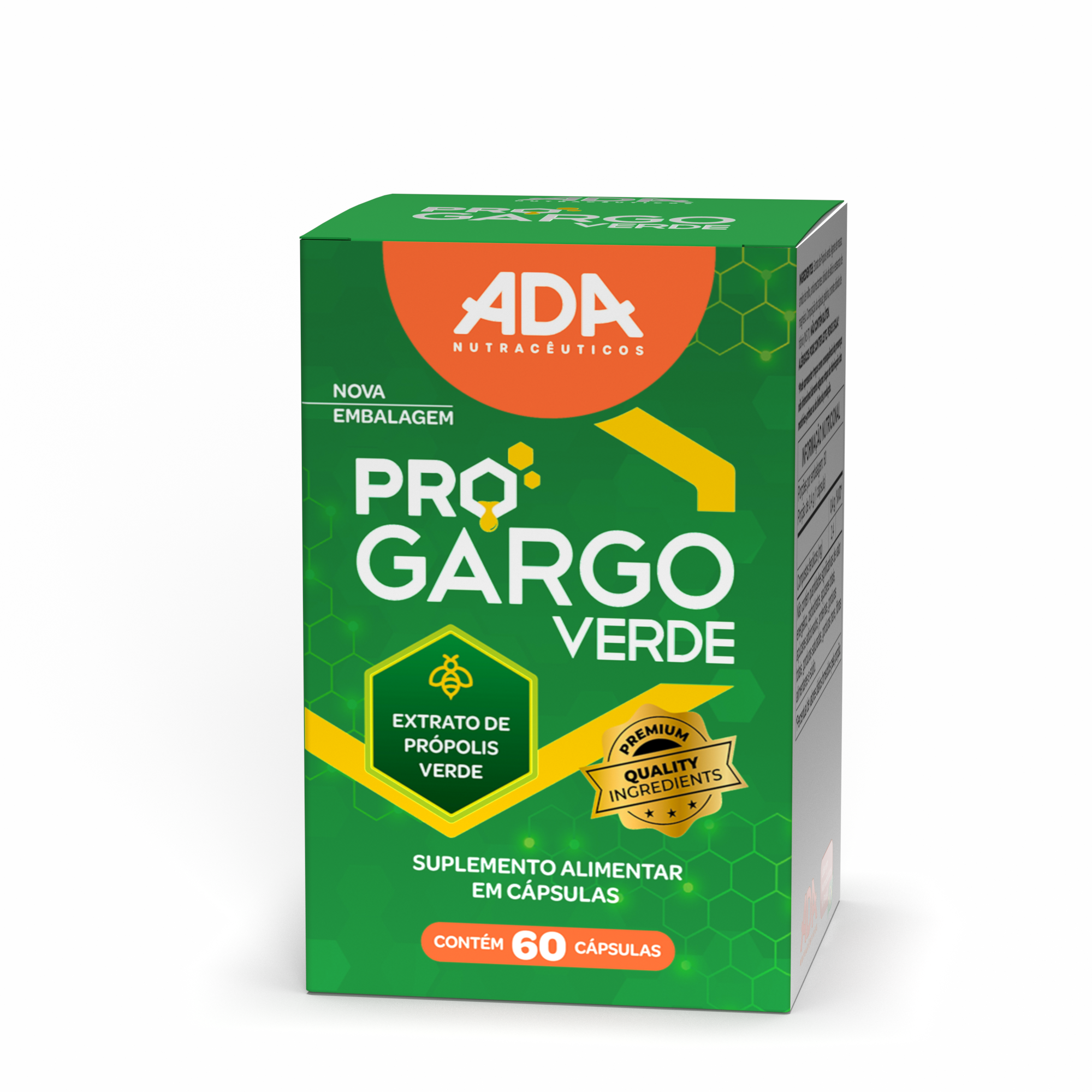 Progargo Verde - Extrato de Própolis Verde - 60 Cápsulas