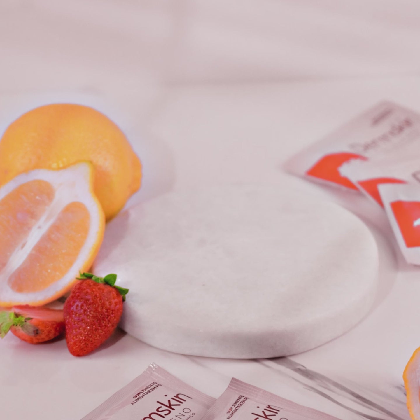 Dermskin - Colágeno Verisol + Ácido Hialurônico + Silício Orgânico - 30 Sachês 10g Pink Lemonade