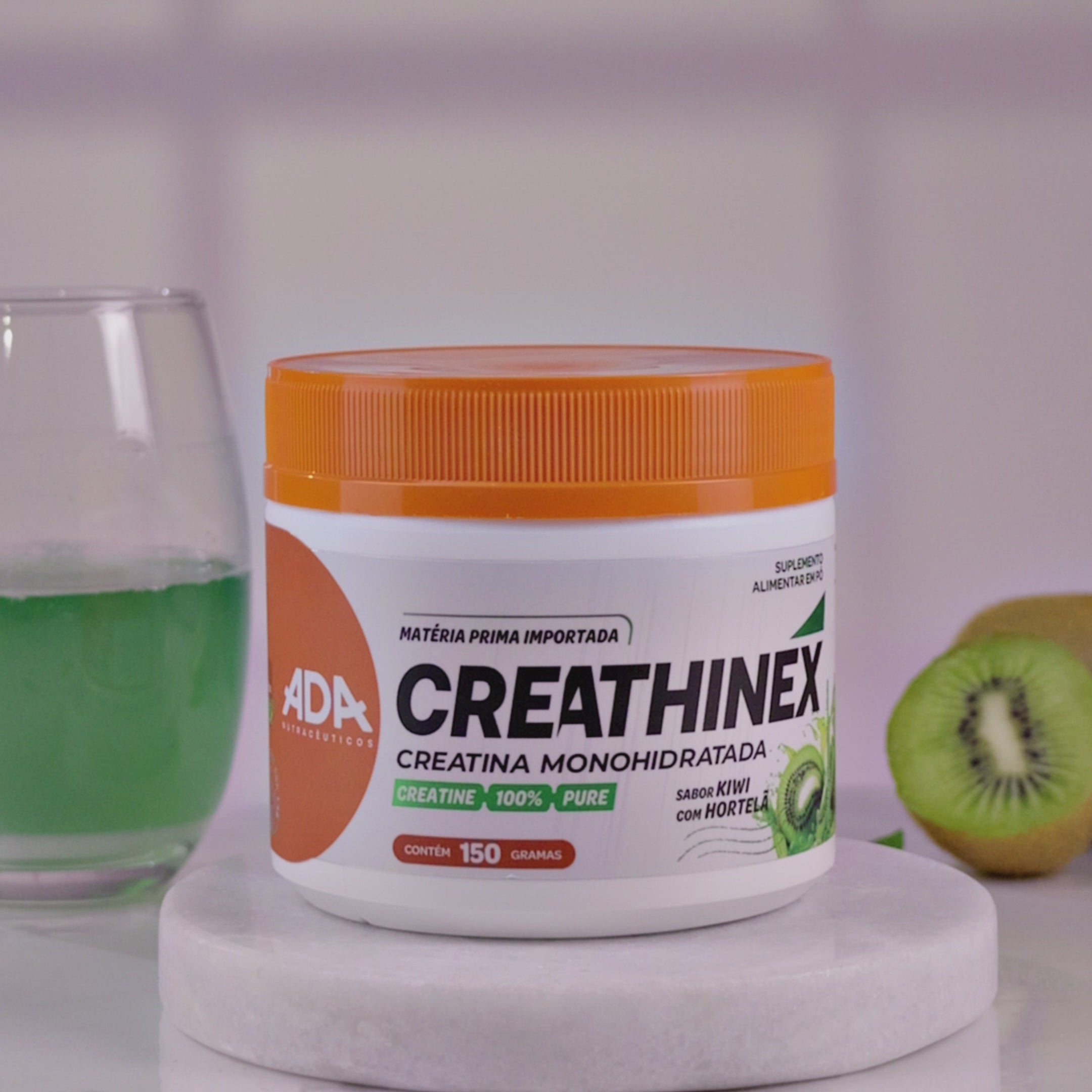 Creatina Monohidratada - 150g Kiwi com Hortelã - Creathinex