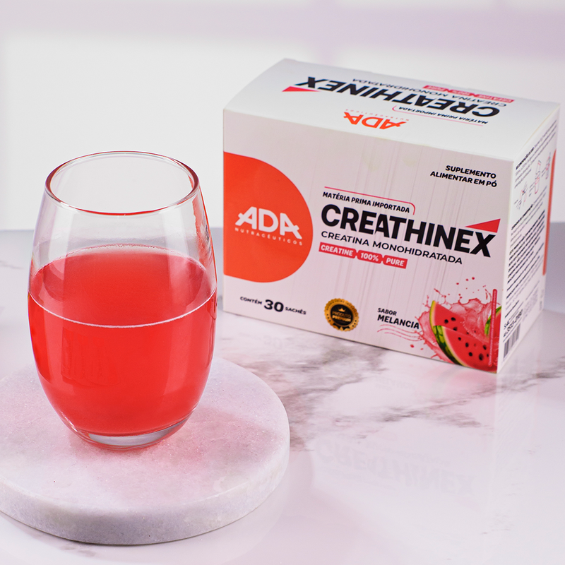 Creatina Monohidratada - 30 Sachês 5g Melancia - Creathinex