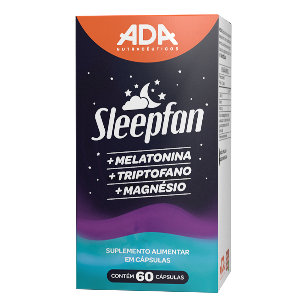 Sleepfan - Melatonina + Triptofano - 60 Cápsulas