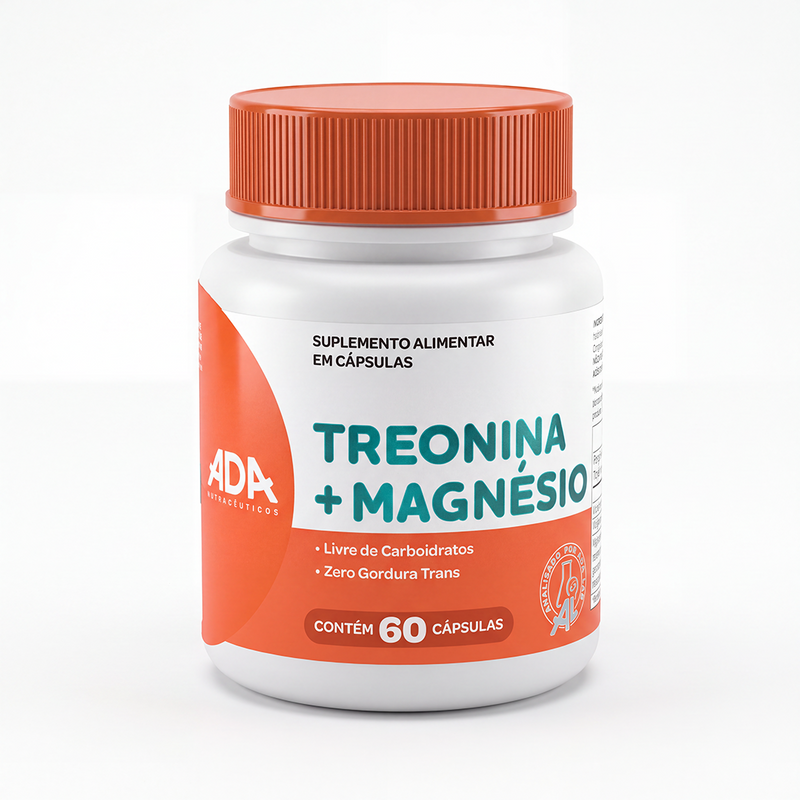 Treonina + Magnésio - 60 Cápsulas