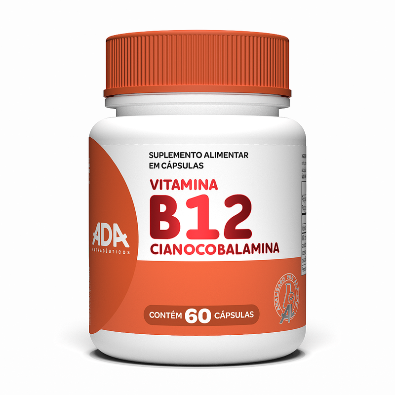 Vitamina B12 - Cianocobalamina - 60 Cápsulas