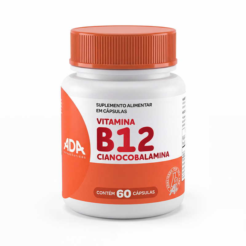 Vitamina B12 - Cianocobalamina - 60 Cápsulas