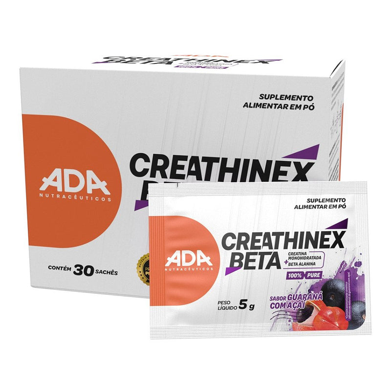 Creathinex Beta - Creatina + Beta Alanina - 30 Sachês 5g Guaraná com Açaí